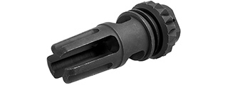 WE Tech MSK Three Prong Airsoft Metal Flash Hider (BLACK)