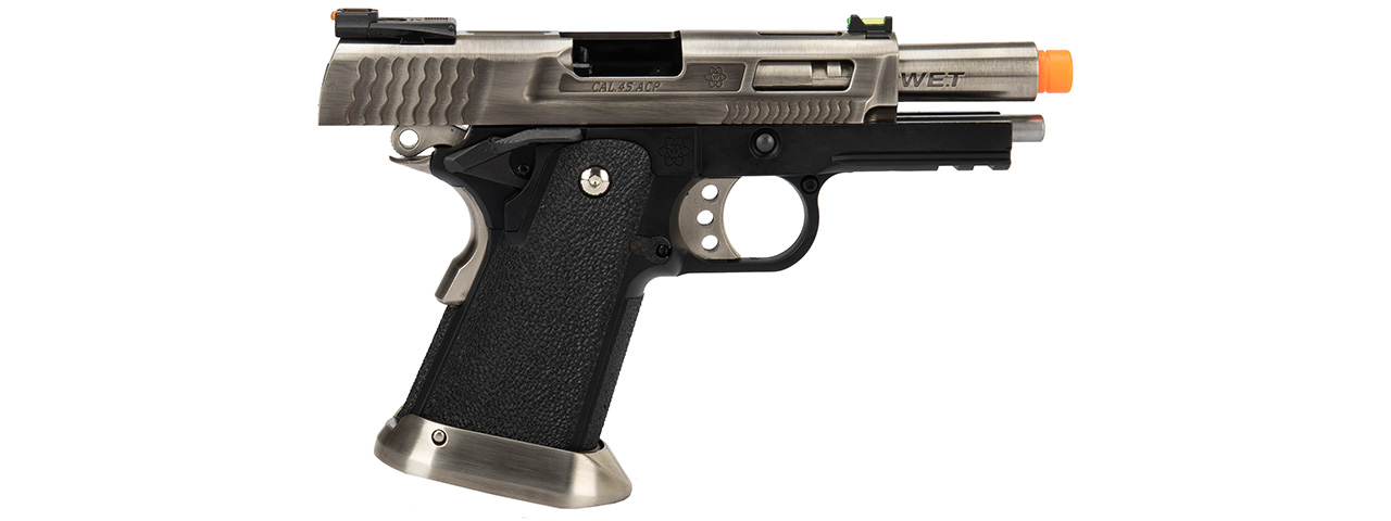 WE Tech 3.8 Velociraptor Full Metal Hi-Capa Gas Blowback Airsoft Pistol (BLACK)