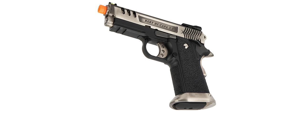 WE Tech 3.8 Hi-Capa Deinonychus Gas Blowback Airsoft Pistol (SILVER)