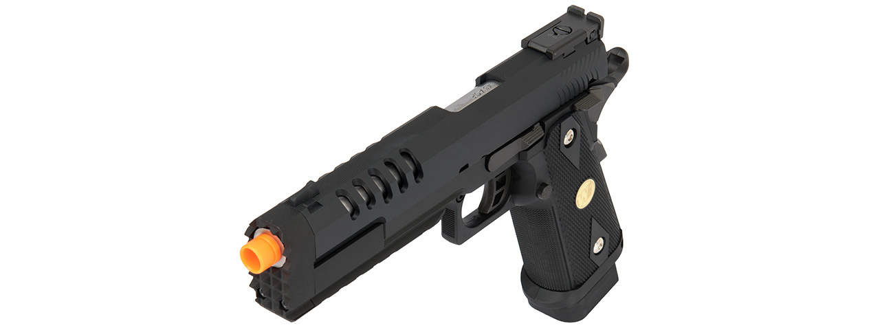 WE Tech 1911 Hi-Capa Custom "Hyper Strike" Gas Blowback Airsoft Pistol (BLACK) - Click Image to Close