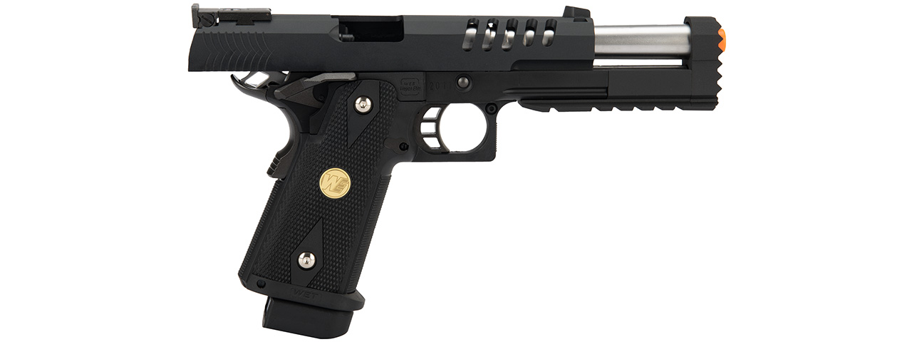 WE Tech 1911 Hi-Capa Custom "Hyper Strike" Gas Blowback Airsoft Pistol (BLACK)