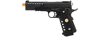 WE Tech 1911 5.1 Hi-Capa Hyper Speed "Skeletor" Gas Blowback Airsoft Pistol (BLACK)