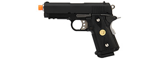 WE Tech 1911 3.8 Baby Hi-Capa Gas Blowback Airsoft Pistol [Version A] (BLACK)