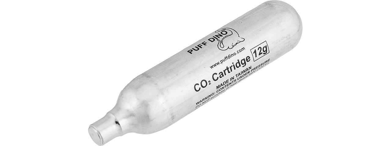 Puff Dino 12g CO2 Cartridge, 50 Pack