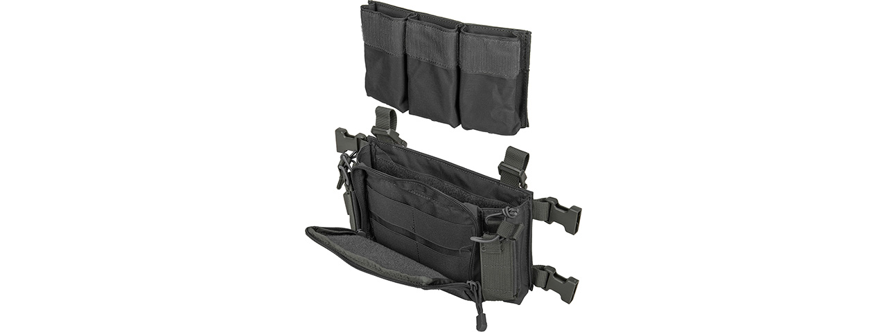 WST MULTIFUNCTIONAL TACTICAL CHEST RIG (Gray) - Click Image to Close