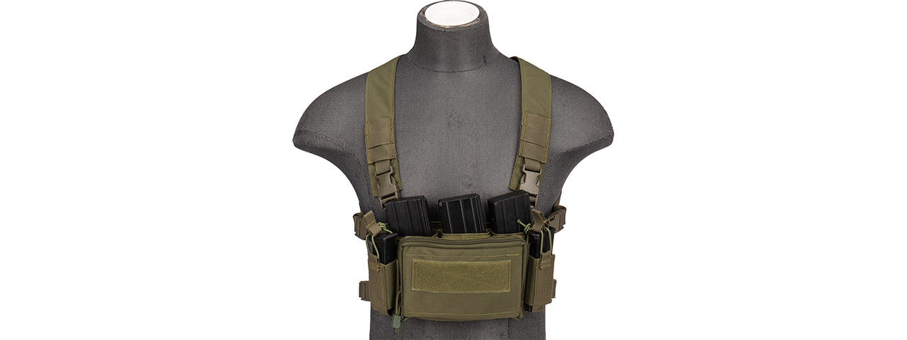 WST MULTIFUNCTIONAL TACTICAL CHEST RIG (OD) - Click Image to Close