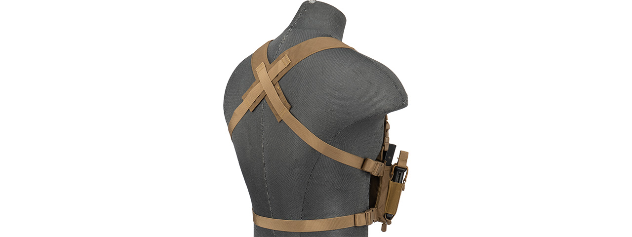 WST MULTIFUNCTIONAL TACTICAL CHEST RIG (Tan) - Click Image to Close