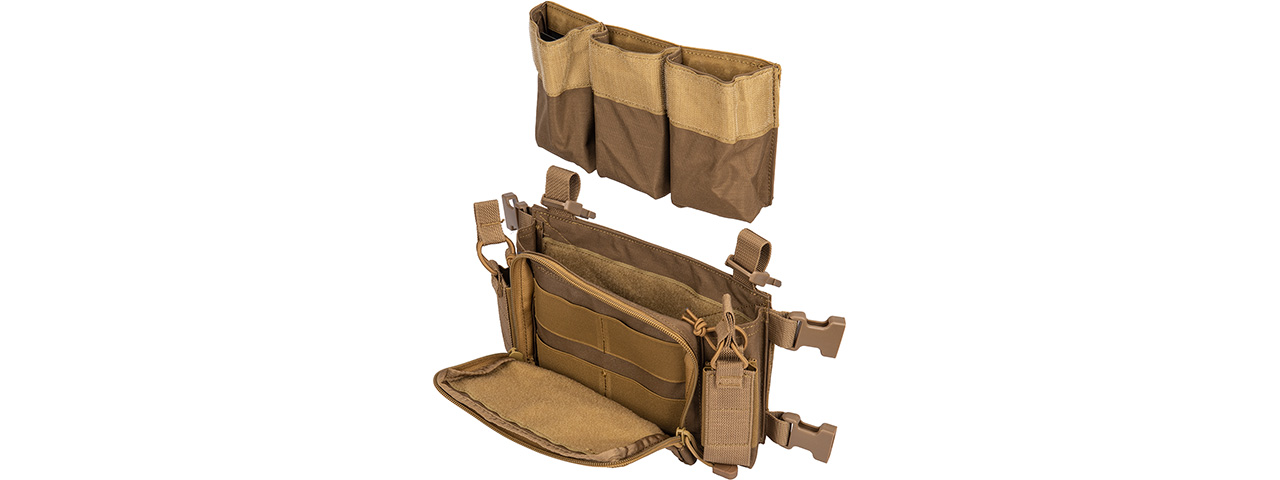 WST MULTIFUNCTIONAL TACTICAL CHEST RIG (Tan) - Click Image to Close