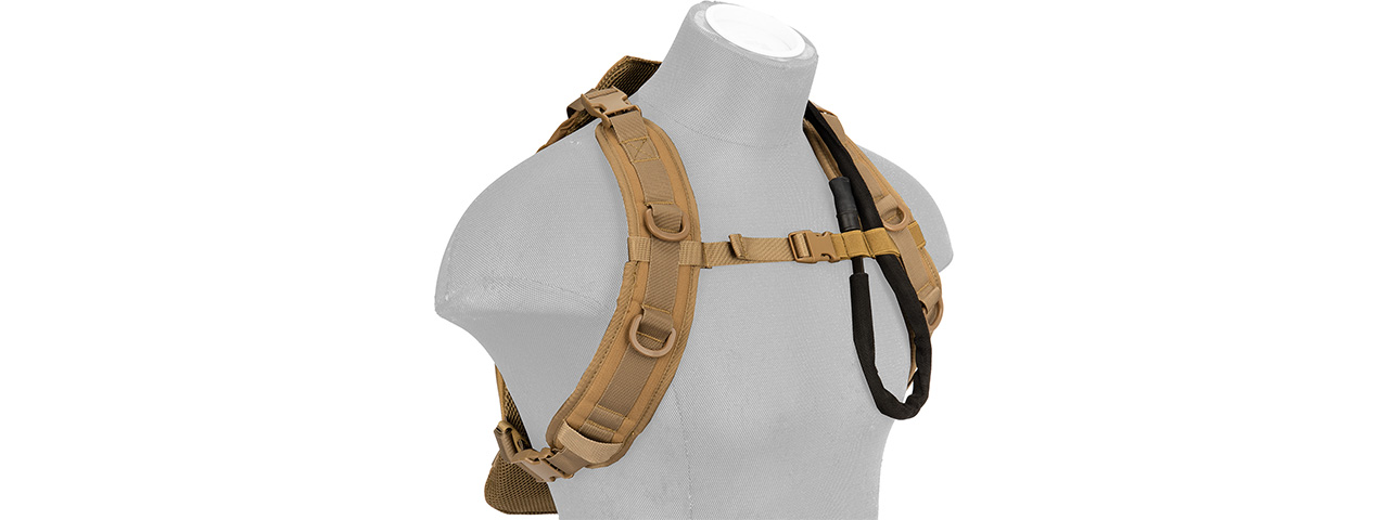 Lightweight Hydration Pack (Color: Tan) - Click Image to Close