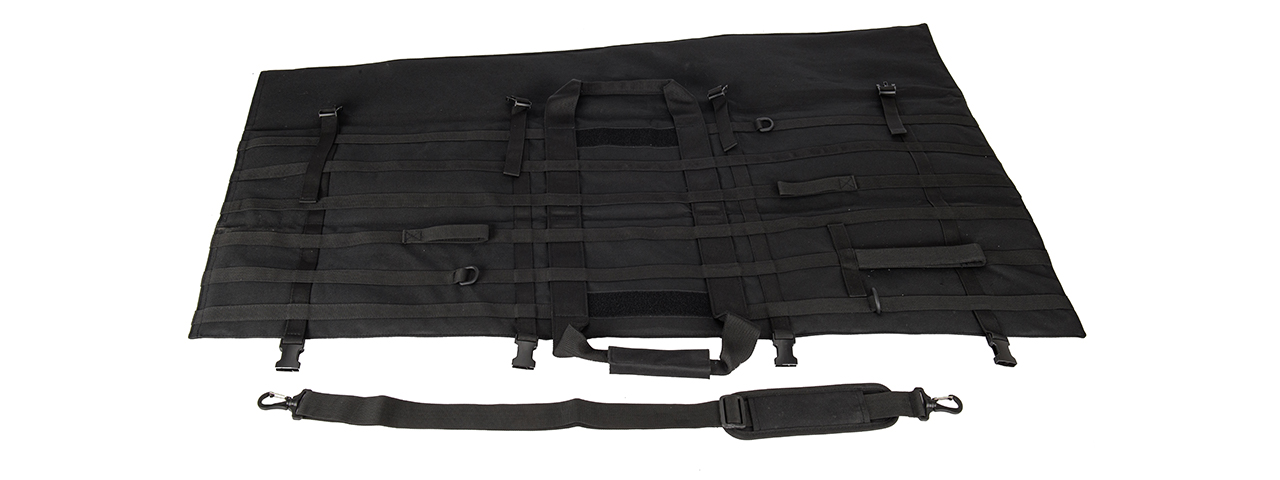 Airsoft Sniper Fishing Rod Tactical Gun Bag (Black) - Click Image to Close