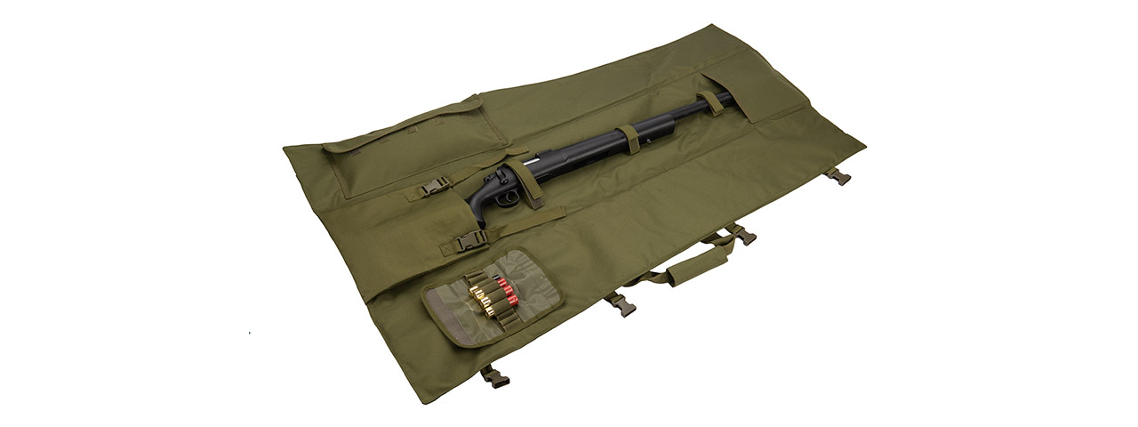 Airsoft Sniper Fishing Rod Tactical Gun Bag (Olive Green)