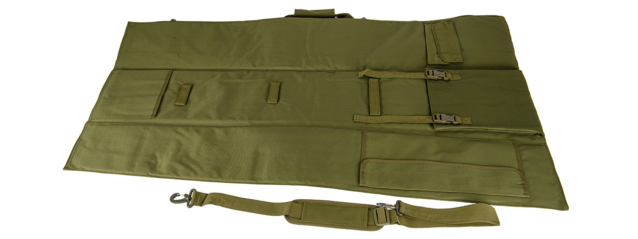 Airsoft Sniper Fishing Rod Tactical Gun Bag (Olive Green) - Click Image to Close