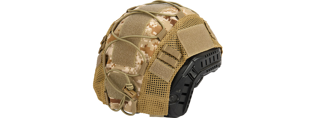 G-Force 1000D Nylon Polyester Helmet Cover (Desert Digital) - Click Image to Close