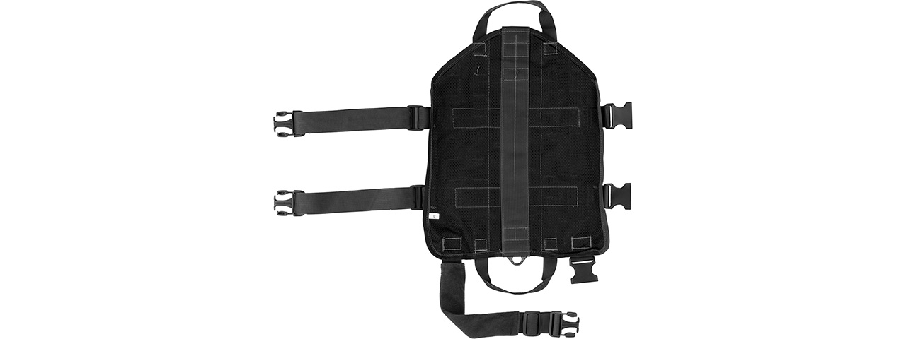 Tactical Training Molle Dog Harness (Black), Med