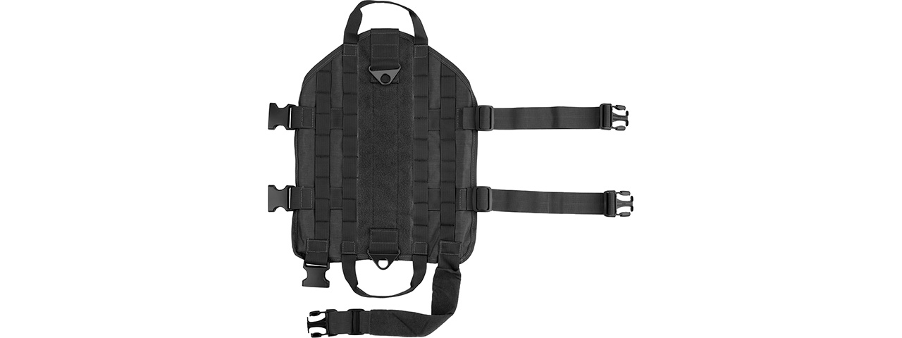 Tactical Training Molle Dog Harness (Black), Med