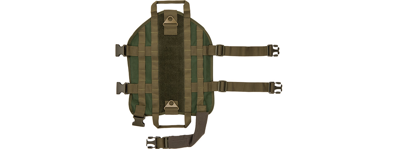 Tactical Training Molle Dog Harness (OD), Med