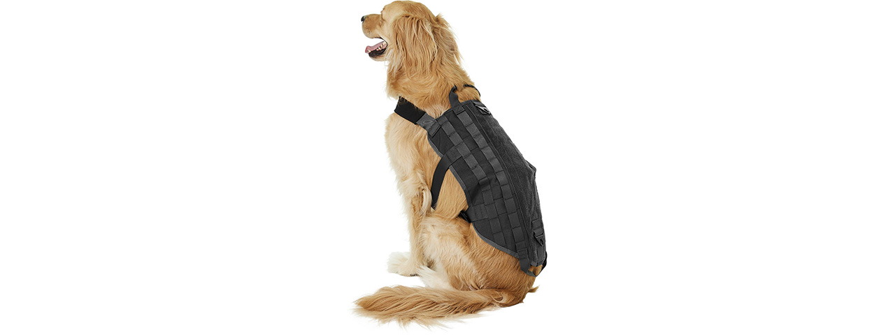 Tactical Training Molle Dog Harness (OD), Med - Click Image to Close