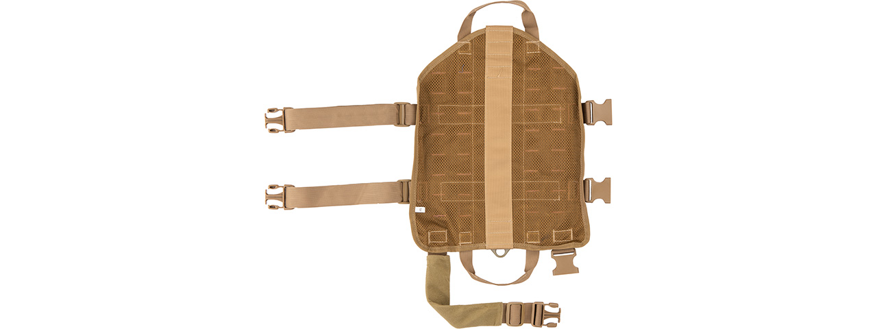 Tactical Training Molle Dog Harness (Tan), Med