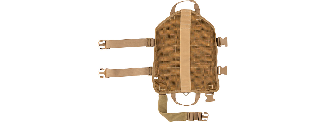 Tactical Training Molle Dog Harness (Tan), Large - Click Image to Close