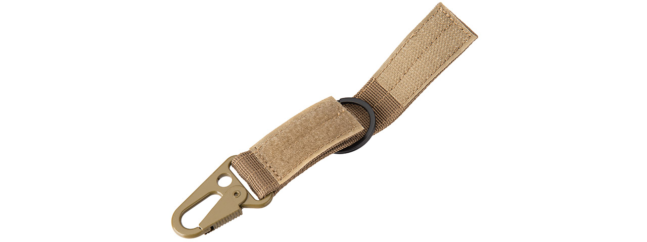 Tactical Wristlet Keychain (Tan) - Click Image to Close