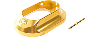 Airsoft Masterpiece Hugh Infinity Magwell for Aluminum Grip for Tokyo Marui Hi-Capa (Gold)