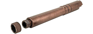 Airsoft Masterpiece Steel Fix Outer Barrel with Threads for Hi-Capa 5.1 GBB Pistol (Copper)