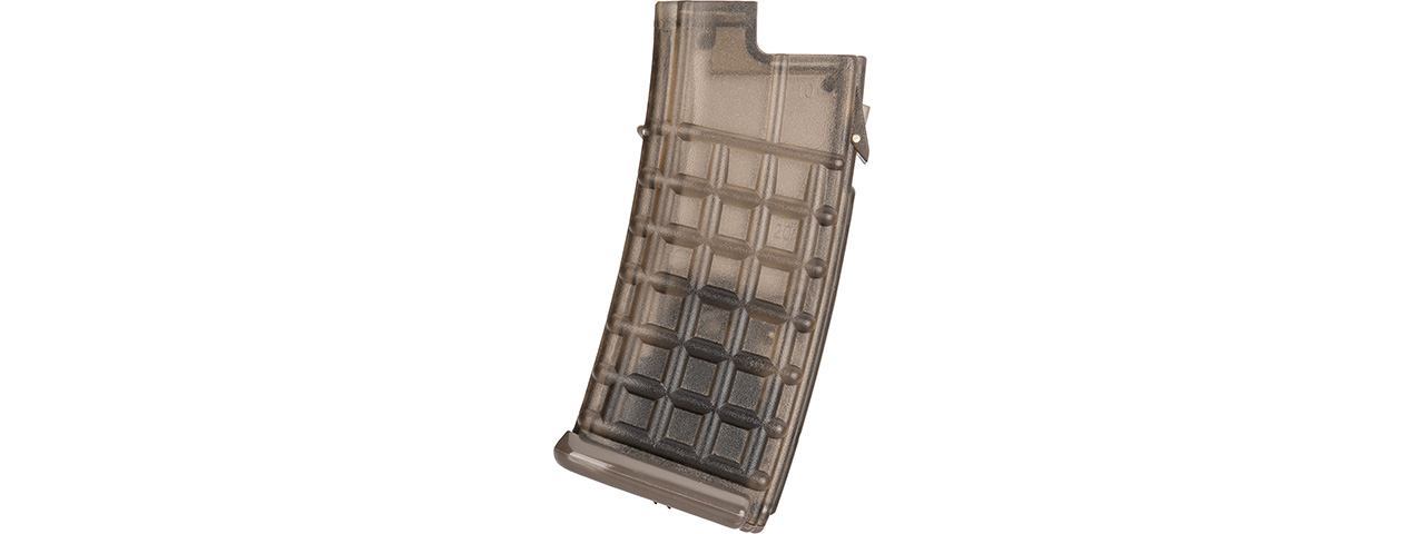 ASG Steyr AUG A1/A2/A3 330 Round High Capacity AEG Magazine (Clear Tan) - Click Image to Close