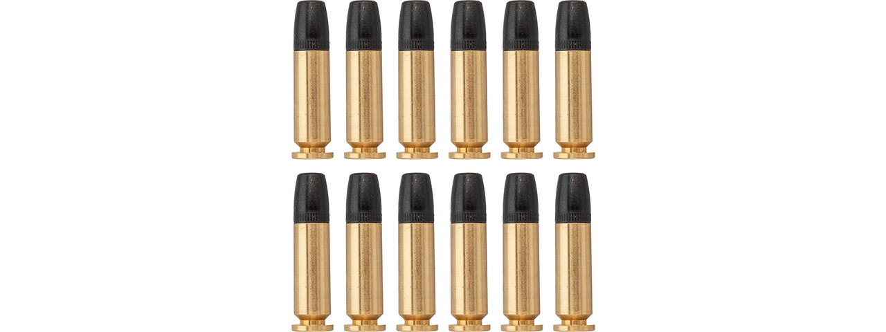 ASG Airgun Cartridge 4.5mm for Dan Wesson 12 Pieces (Gold/Black)