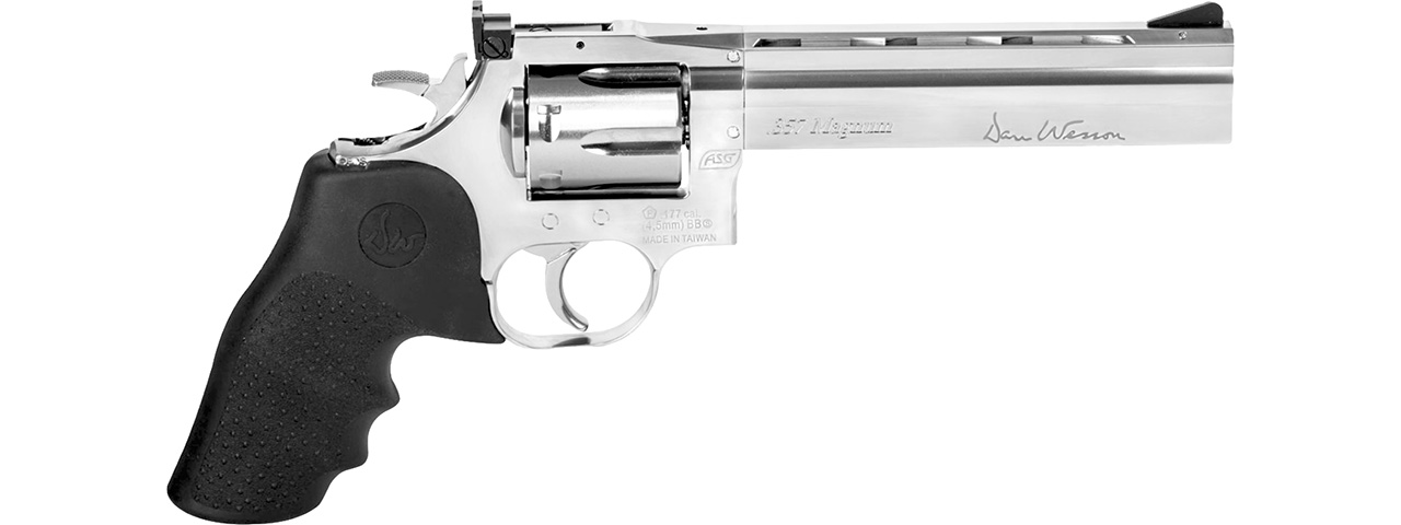 ASG Dan Wesson 715 CO2 Airgun Revolver 6" (Silver) - Click Image to Close