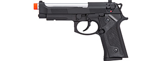 ASG M9A1 Heavyweight Airsoft Gas Blowback Pistol (Black w/ Silver Barrel)