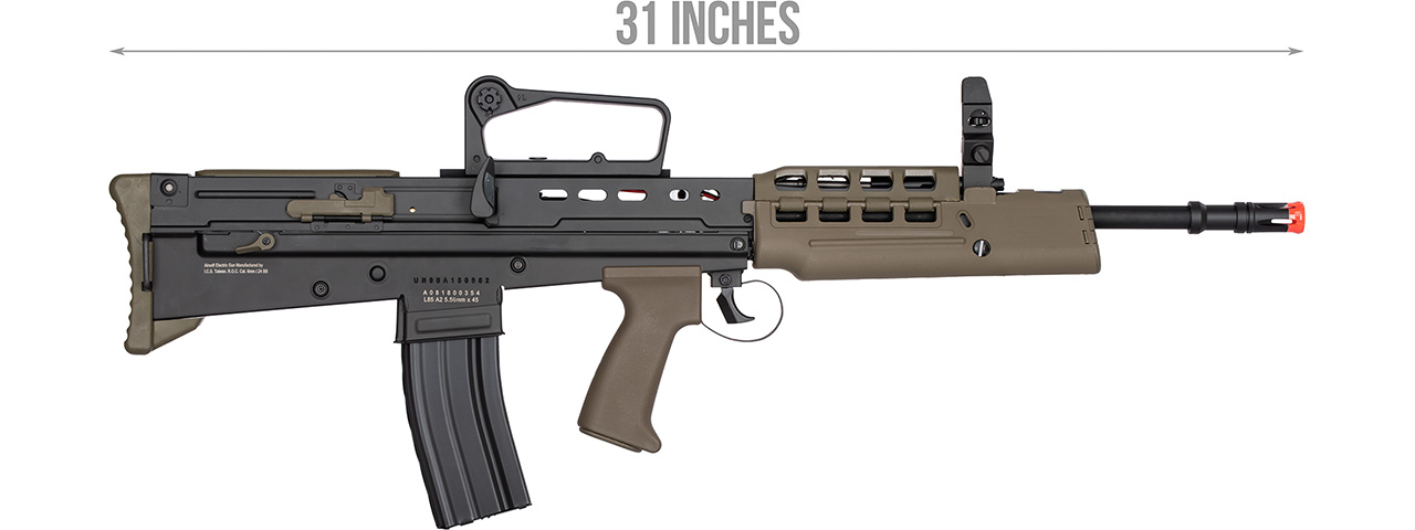 ICS ProLine L85A2 Airsoft AEG Rifle (Black & OD Green) - Click Image to Close