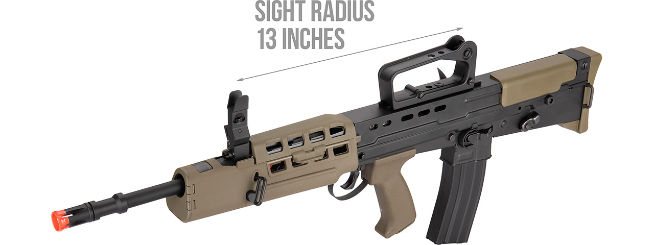 ICS ProLine L85A2 Airsoft AEG Rifle (Black & OD Green) - Click Image to Close