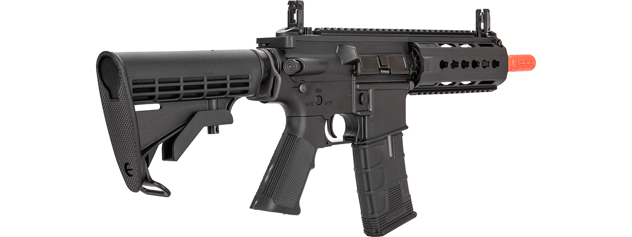 ICS CXP-15 Keymod Sportline AEG Airsoft Rifle w/ LE Stock (Black) - Click Image to Close