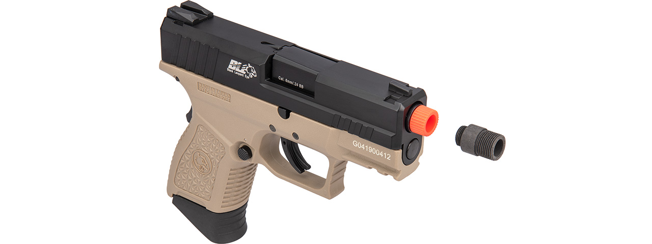 ICS BLE XPD Compact Personal Defender Pistol (Black/Tan)