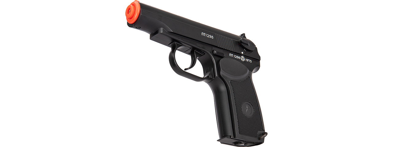 ICS BLE PM2 Makarov Airsoft Pistol w/ Suppressor (Black) - Click Image to Close