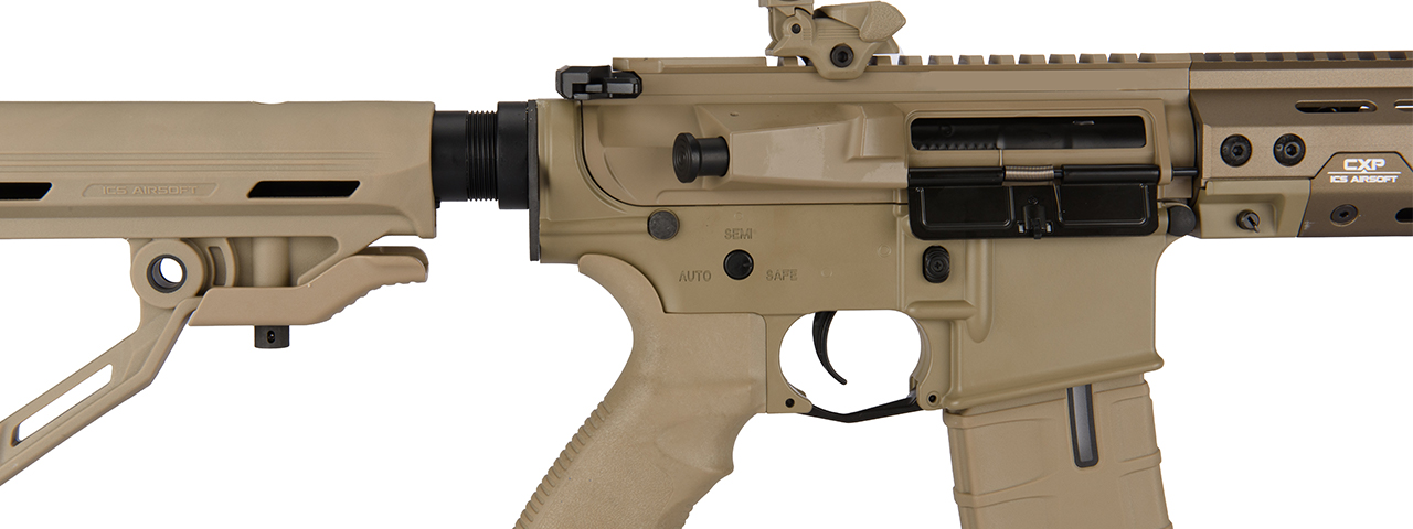 ICS CXP-HOG MTR (Rear Wired) Keymod AEG Rifle (Tan)