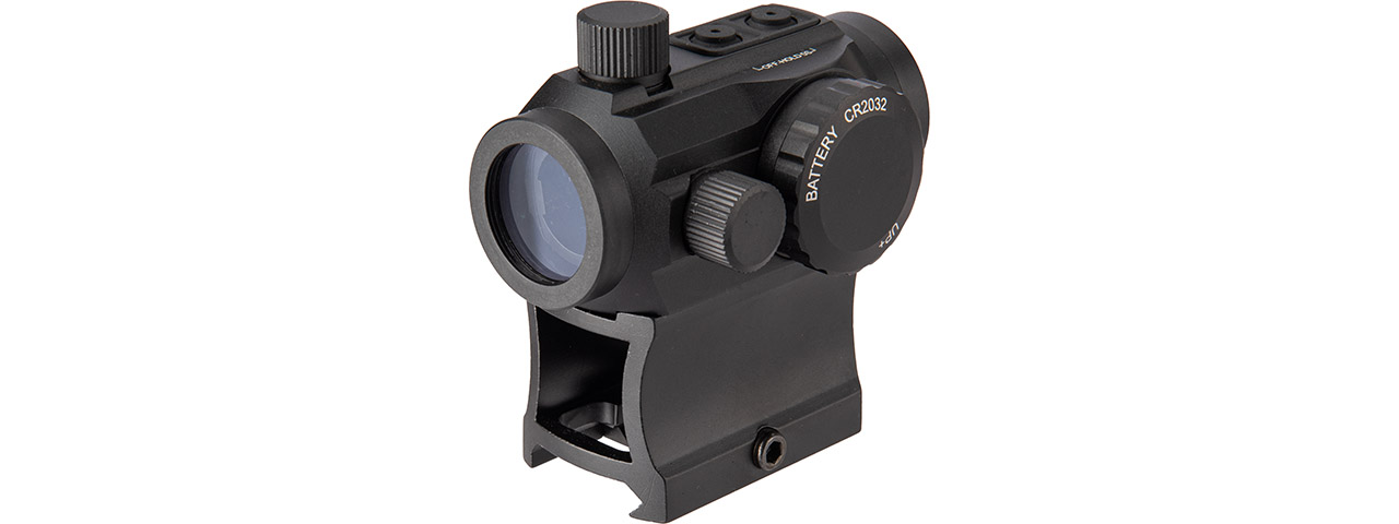 Lancer Tactical 1x22mm Red Dot Reflex Sight with Lower 1/3 Co-witness Mount w/ 2 Mounts (Color: Black)