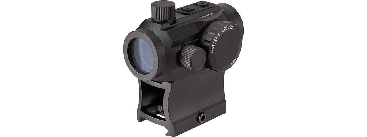 Lancer Tactical 1x22mm Red Dot Reflex Sight with Lower 1/3 Co-witness Mount w/ 2 Mounts (Color: Black) - Click Image to Close