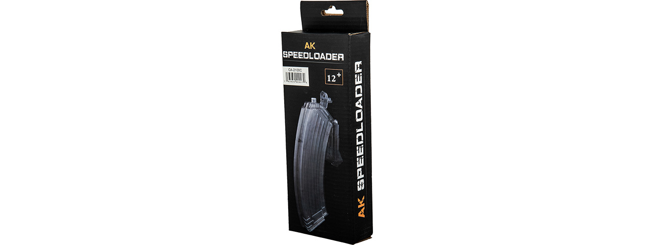 500 Round AK Magazine-Style Speedloader (Color: Clear)