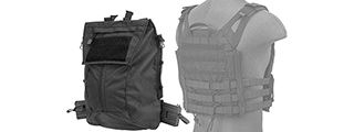 WST Tactical Vest 2.0 Accessory Backpack Attachment I, Black