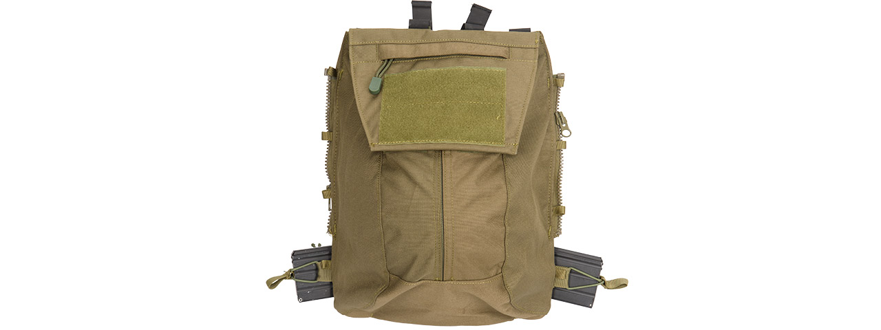G-Force Tactical Vest 2.0 Accessory Backpack Attachment (OD Green) - Click Image to Close
