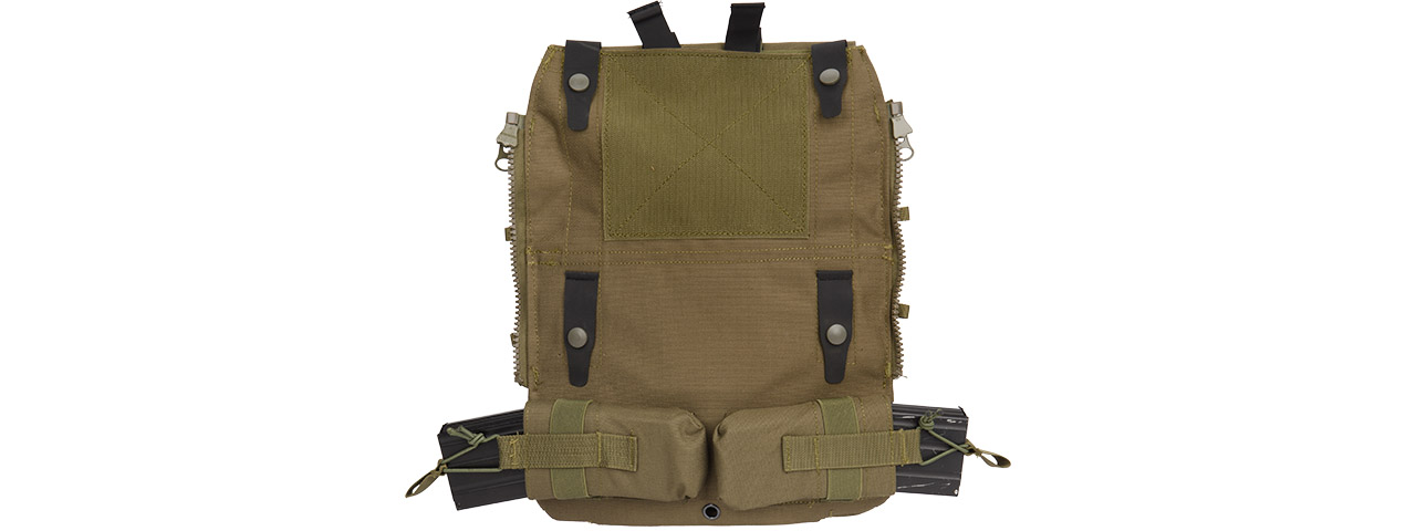 G-Force Tactical Vest 2.0 Accessory Backpack Attachment (OD Green) - Click Image to Close