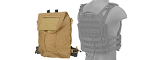 WoSport Tactical Vest 2.0 Accessory Backpack Attachment (Tan)