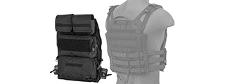 WST Tactical Vest 2.0 Accessory Pouches Backpack Attachment II (Black)