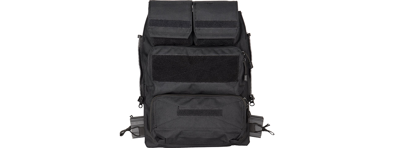WST Tactical Vest 2.0 Accessory Pouches Backpack Attachment II (Black)