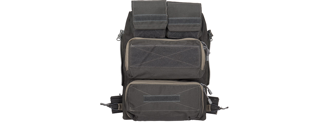 WST Tactical Vest 2.0 Accessory Pouches Backpack Attachment II, Gray - Click Image to Close