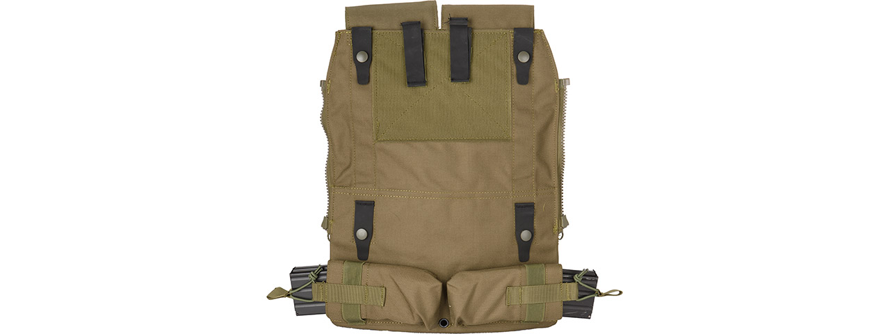 WST Tactical Vest 2.0 Accessory Pouches Backpack Attachment II, OD