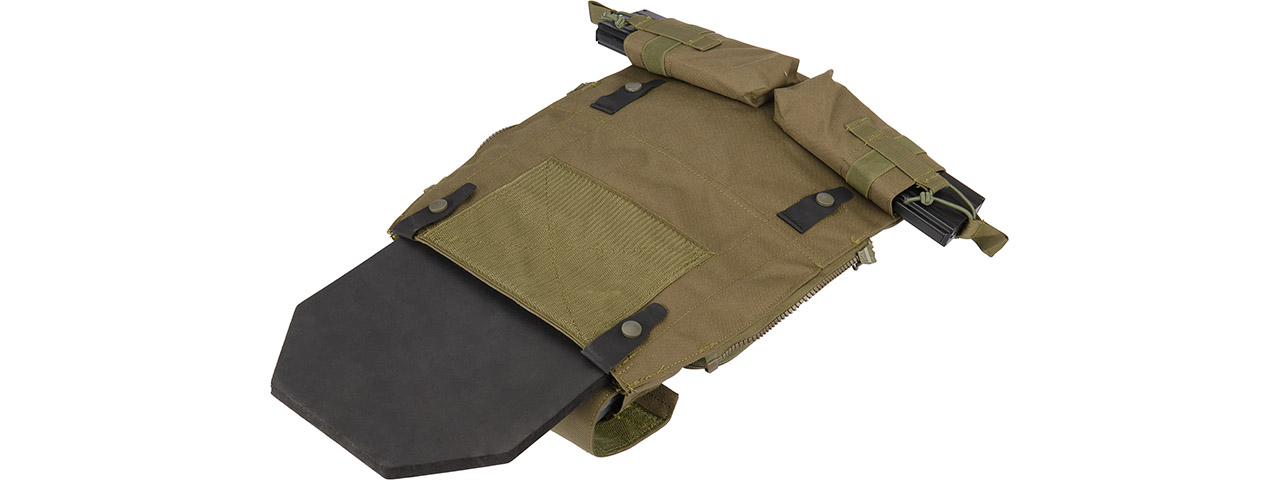 WST Tactical Vest 2.0 Accessory Pouches Backpack Attachment II, OD - Click Image to Close