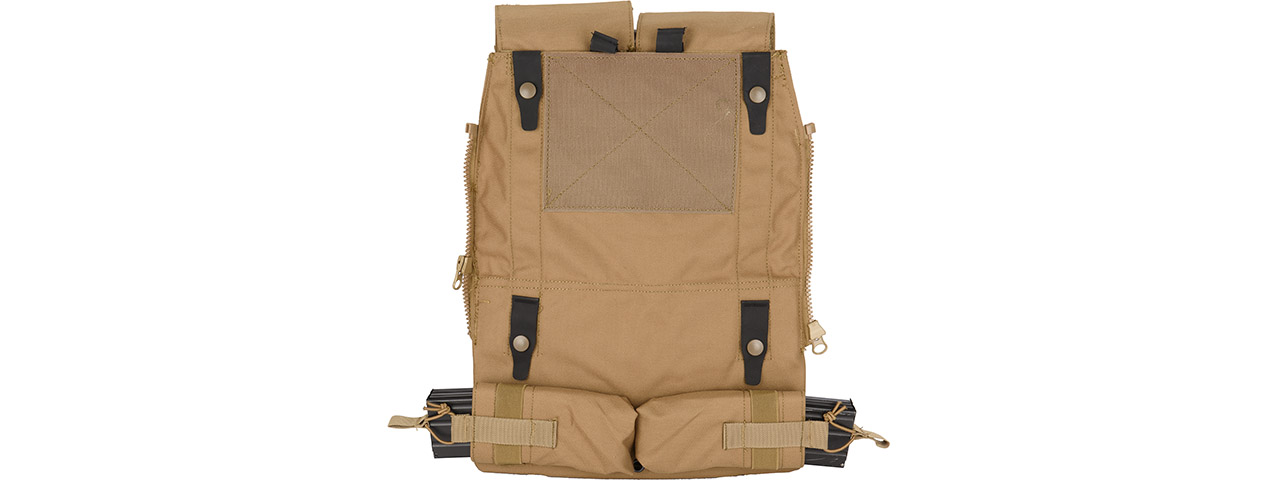 WST Tactical Vest 2.0 Accessory Pouches Backpack Attachment II, Tan