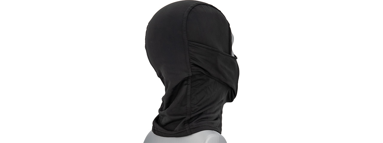 Lancer Tactical Shadow Warrior Hood Mesh Balaclava Face Mask (Color: Black)